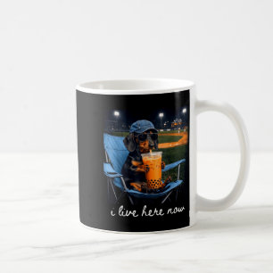 Mug Dachshund boit du café glacé terrain de baseball e