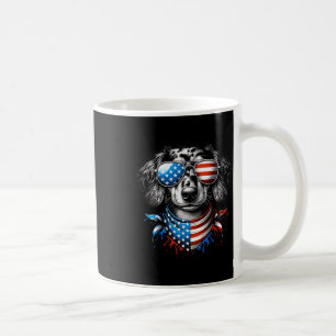 Mug Dachshund Chien Patriotique 4 juillet Américain Us