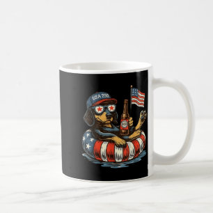 Mug Dachshund chien patriotique USA 250 Jour de l'Indé