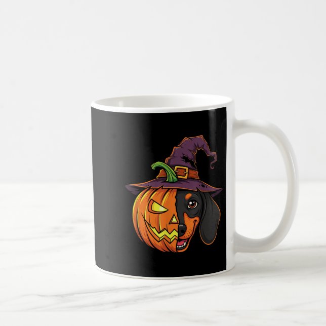 Mug Dachshund Citrouille Jack-o'-lantern Halloween Kid (Droite)