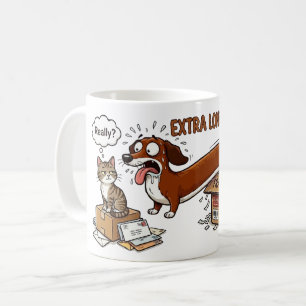 Mug Dachshund extrêmement long et extrêmement mignon