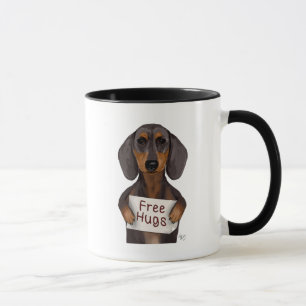Mug Dachshund Free Hugs
