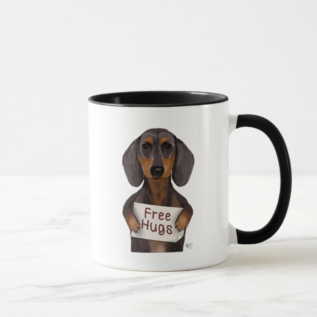 Mug Dachshund Free Hugs (Droite)
