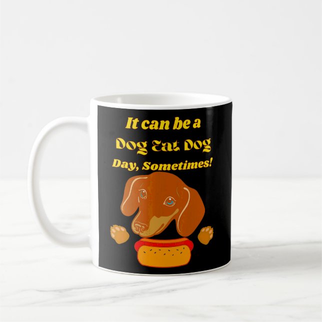 Mug Dachshund Funny Wiener Dog animal de compagnie mig (Gauche)