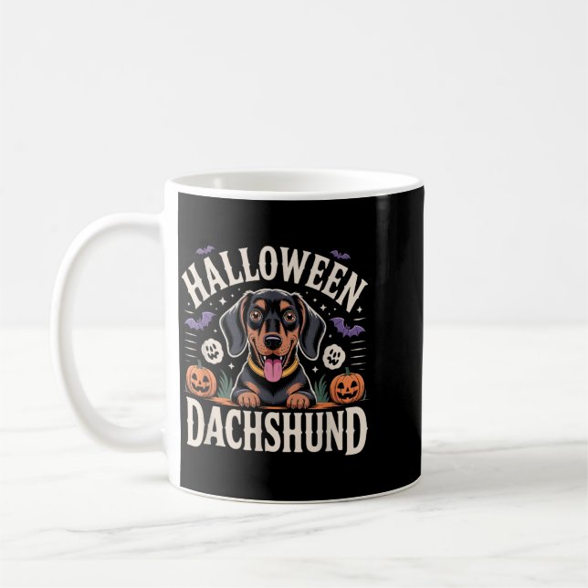 Mug Dachshund Halloween saucisson de Vienne chien sauc (Gauche)