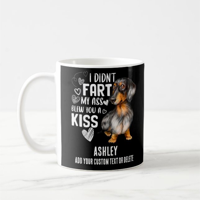 Mug Dachshund Kawaii Cute Cadeau chien animal (Gauche)