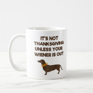 Mug Dachshund Lover Thanksgiving Day Dog Propriétaire