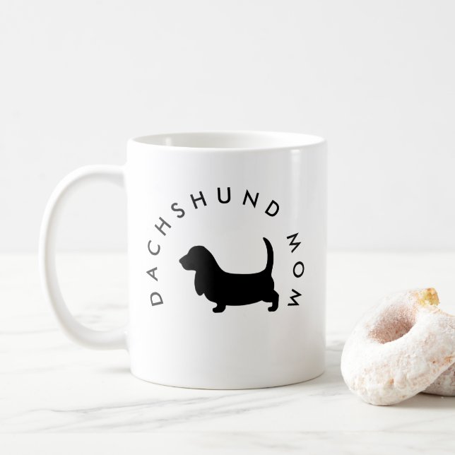 Mug Dachshund maman saucisse cadeau amoureux des chien (Avec donut)