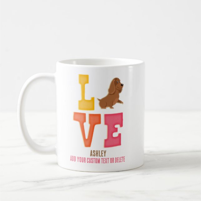 Mug Dachshund mignon chien papa (Gauche)