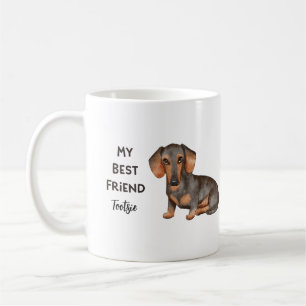 Mug Dachshund Mon Meilleur Ami Personnalisé Nom Café M