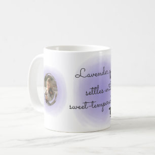 Mug Dachshund personnalisé à l'aquarelle lavande