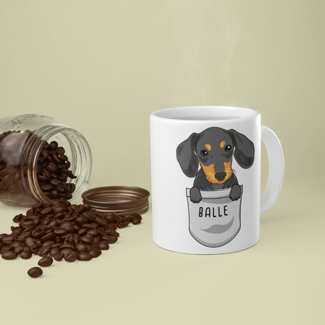 Mug Dachshund personnalisé pour l'entraîneur Amoureux  (Créateur téléchargé)