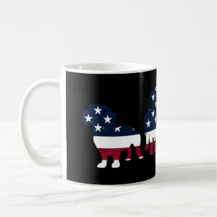 Mug Dachshund Quatrième 4 juillet Chiens Patriotiques 