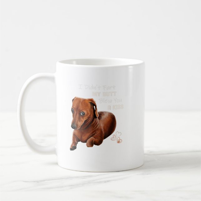 Mug Dachshund Shirt Dachshund Dog Funny Gift  (Gauche)