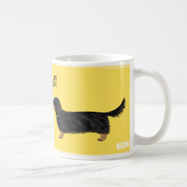 Mug Dachshund Smooch Wiener Dogs Kiss mignon Dessin (Droite)