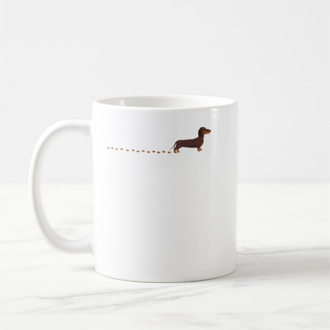 Mug Dachshund Traces Dachshund Top T-Shirt (Gauche)