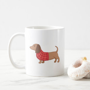 Mug Dachshund Wiener Dog dans un pull