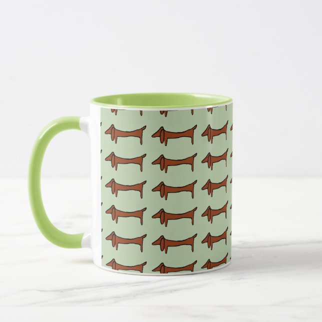 Mug Dachshunds en ligne (Gauche)