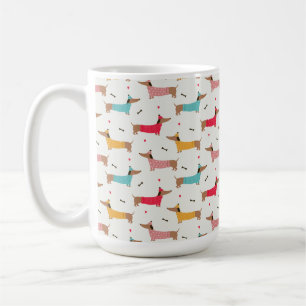Mug Dachshunds en Sweaters Motif de vacances
