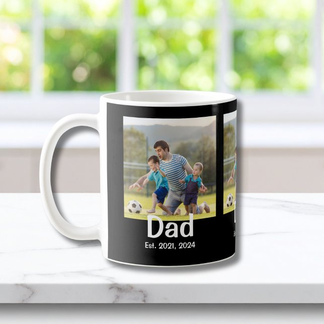 Mug Dad a fondé la photo Black 3  (Créateur téléchargé)