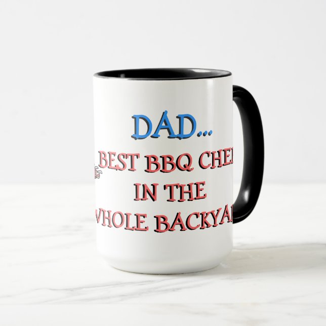 Mug DAD Best BBQ Chef (Devant droit)