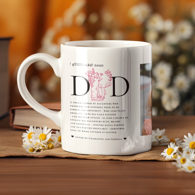 Mug Dad Definition Photo Gift | Custom Daughter (Créateur téléchargé)