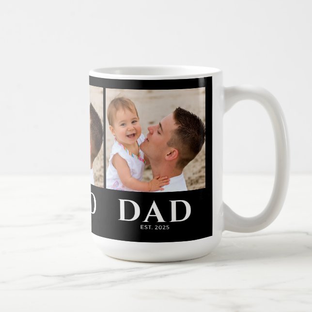 Mug Dad Established Black 3 Photo (Droite)