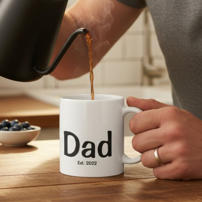 Mug Dad  Established New Dad Gift  (Créateur téléchargé)