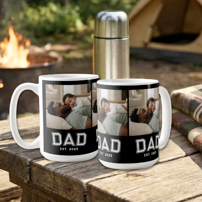 Mug Dad Established White Black 3 Photo (Créateur téléchargé)