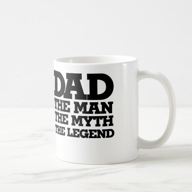 Mug DAD l'homme le mythe la légende (Droite)