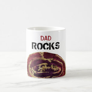 Mug *~* DAD Rocks Agate Gold Parties scintillant Lapid