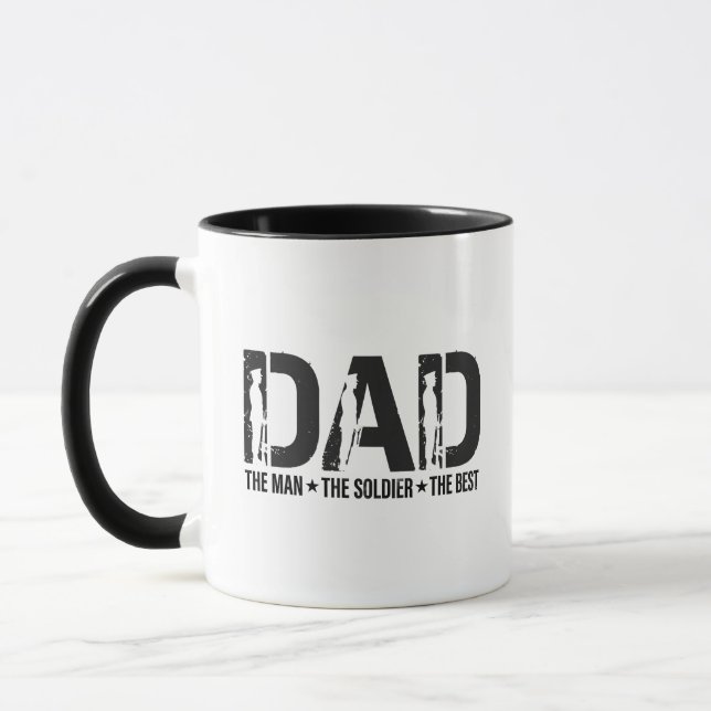Mug Dad The Soldier Memorial Day Hero Remembrance  (Gauche)