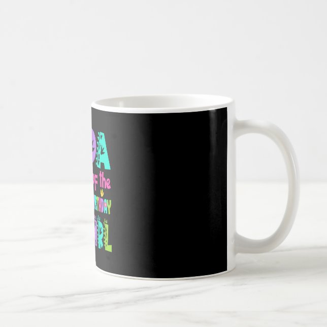 Mug Dada de la fille de l'anniversaire saurus rex dino (Droite)