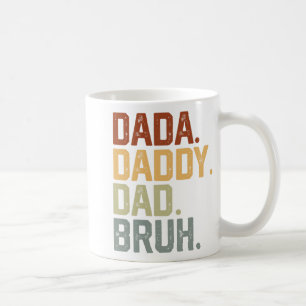 Mug Dada Papa Papa Bruh Retro Vintages Da Pères Amusan