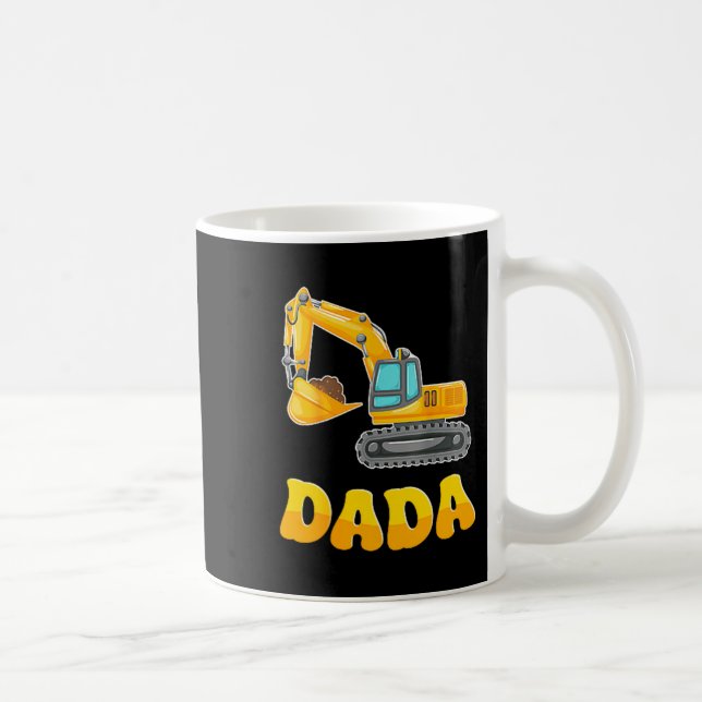 Mug Dada The Birthday Boy Excavator Construction Famil (Droite)
