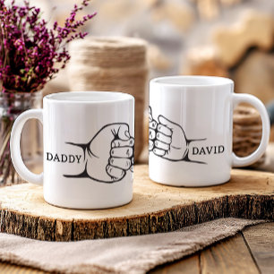 Mug Daddy & Baby First Bump Fête des pères Cadeau