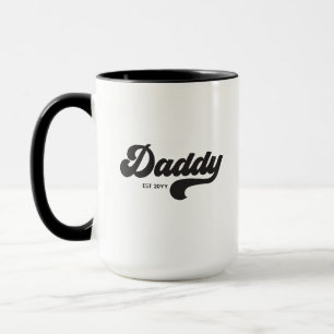Mug Daddy Etabli Fête des pères De Style Rétro