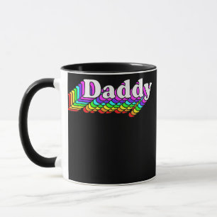 Mug Daddy Gay Daddy Bear Retro LGBT Rainbow LGBTQ