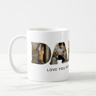 Mug DADDY Lettre Photo Collage Fête des Pères