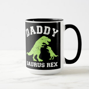 Mug Daddy saurus rex dinosaure fête des pères cadeau p
