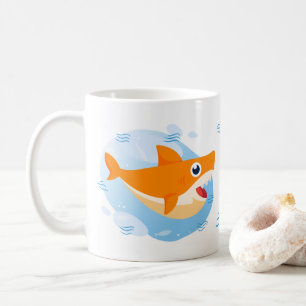Mug Daddy Shark - Orange