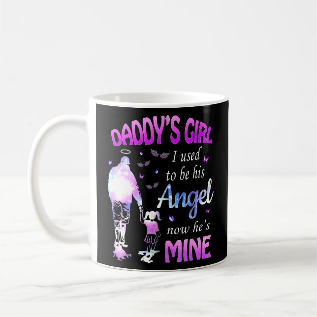 Mug Daddys Fille Je Faisais Son Ange Maintenant Il Le  (Gauche)