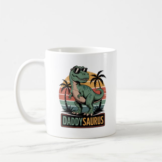 Mug Daddysaurus T Rex Dinosaur Daddy Saurus (Gauche)