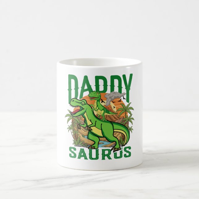 Mug Daddysaurus T-Rex drôle de dinosaure | Cadeau pour (Centre)