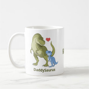 Mug DaddySaurus T-Rex et Baby Boy Dinosaures