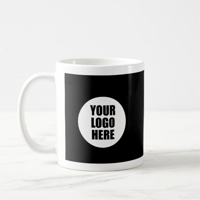 Mug d'affaires moderne avec logo de l'entreprise - (Gauche)