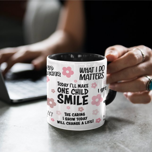 Mug d'affirmation de l'enseignant, Cadeau d'appréc (Créateur téléchargé)