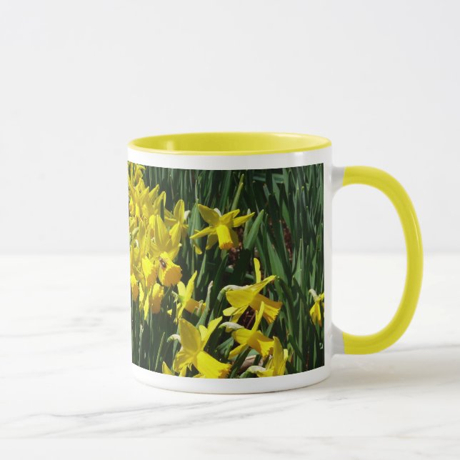 Mug Daffodiles Jaunes I Fleurs De Printemps Cheveux (Droite)