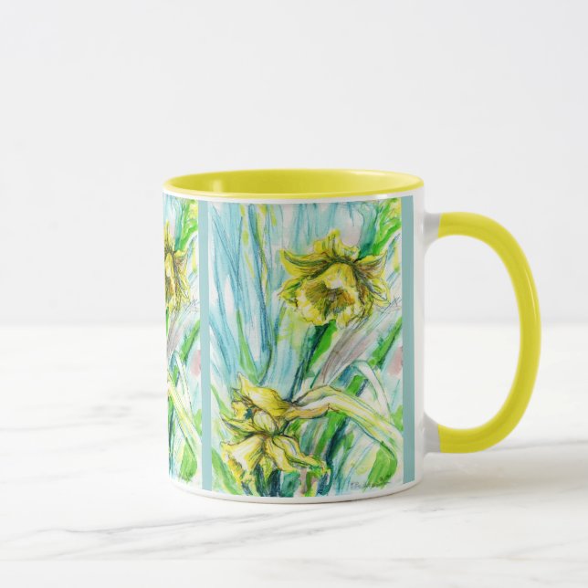 Mug Daffodique de boue de printemps (Droite)