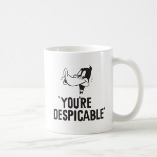Mug DAFFY DUCK™ classique « Vous êtes méprisable »